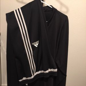 Adidas  track pants and half zip up longsleeve